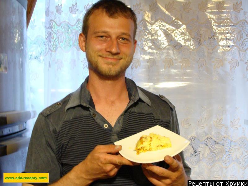 Шаг 8 приготовления Вкусная творожная запеканка в микроволновке