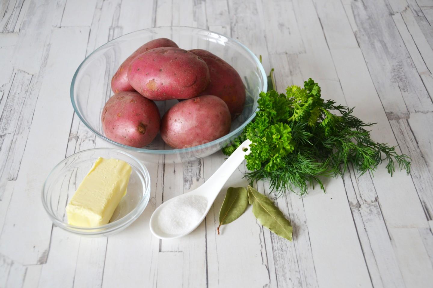 Шаг 1 приготовления Гарнир из отварного картофеля