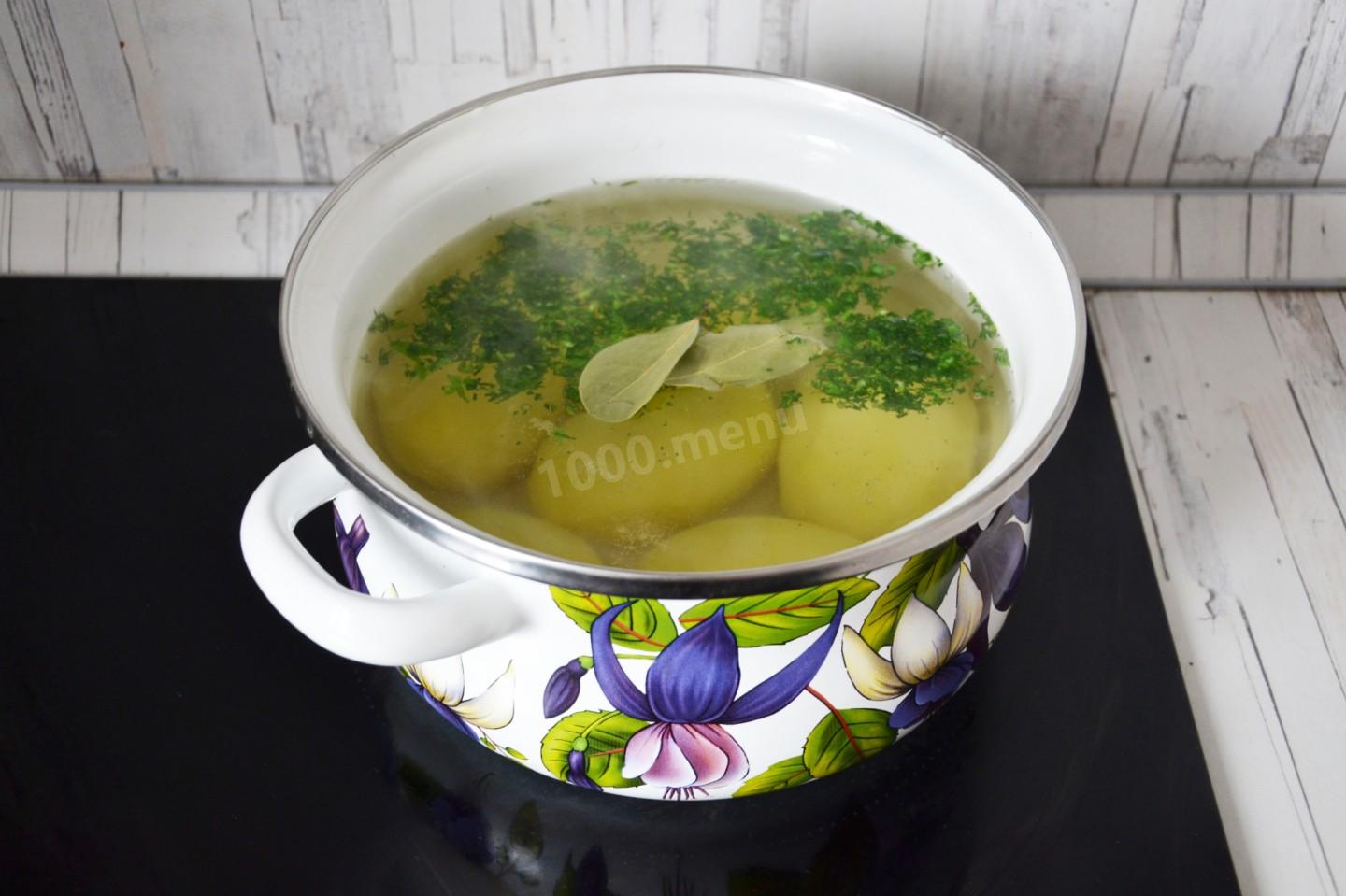 Шаг 4 приготовления Гарнир из отварного картофеля