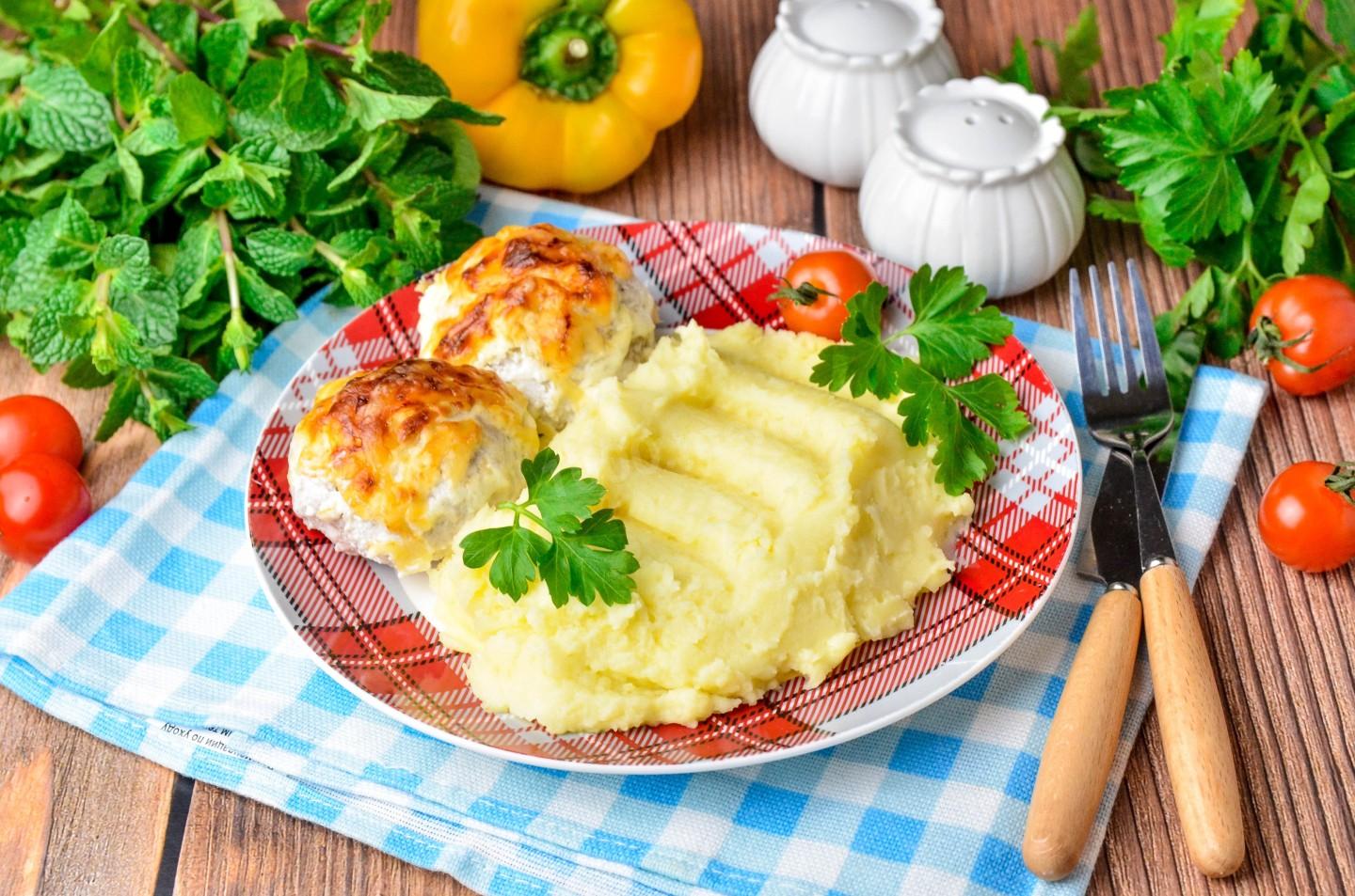Шаг 8 приготовления Толченая картошка с молоком