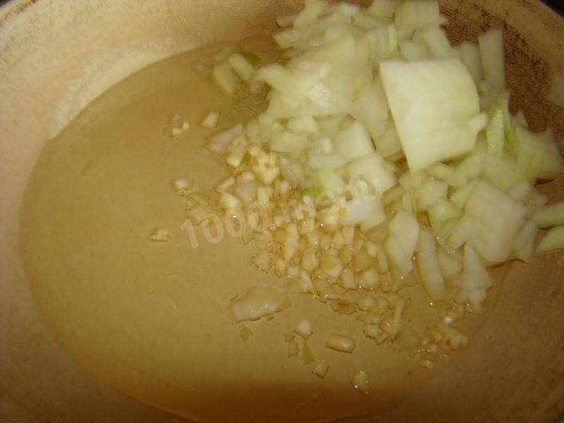 Шаг 4 приготовления Рис с арахисом и овощами на гарнир к рыбе