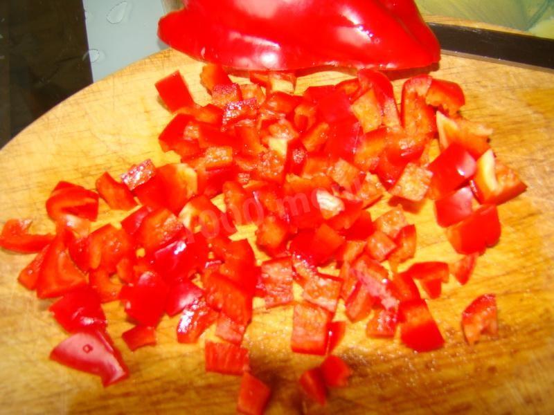 Шаг 6 приготовления Рис с арахисом и овощами на гарнир к рыбе