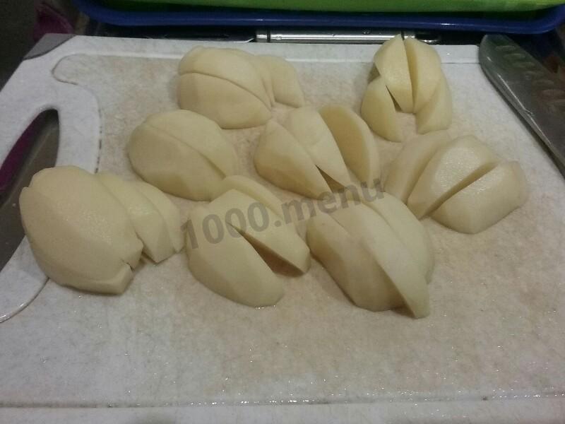 Шаг 1 приготовления Картошка с тыквой на растительном масле
