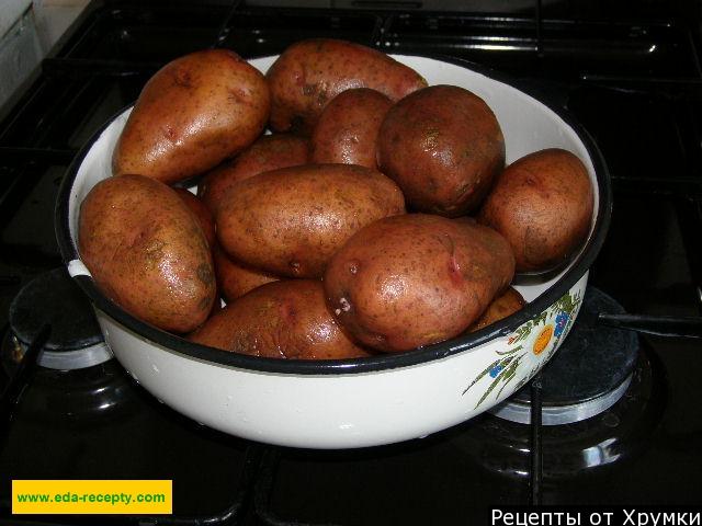 Шаг 4 приготовления Запеченный картофель в мундире