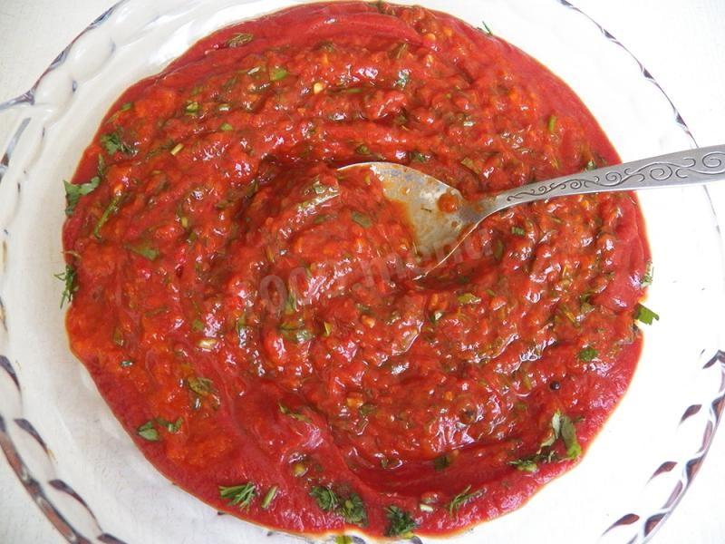 Шаг 9 приготовления Соус Сацебели к мясу