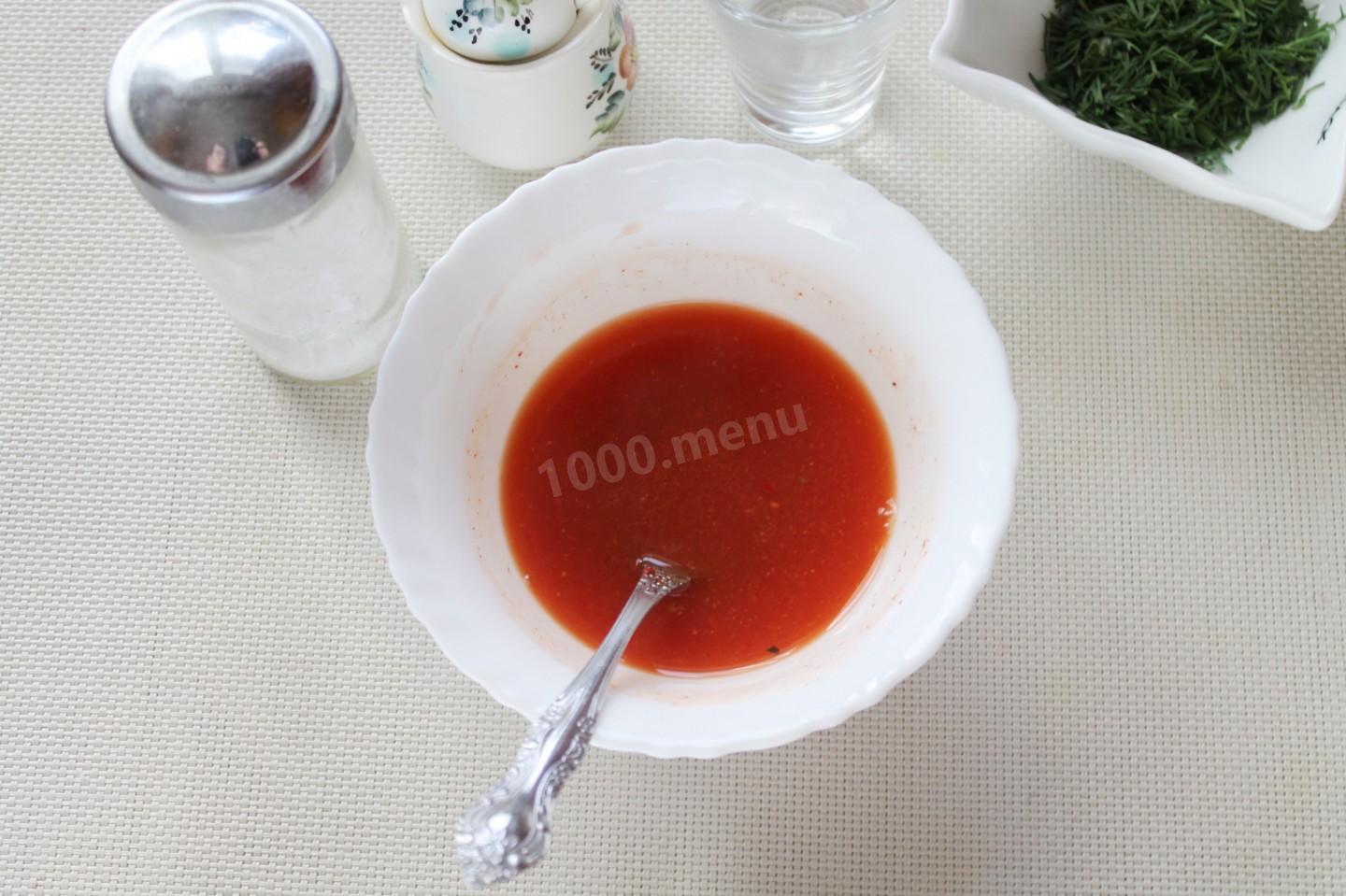Шаг 5 приготовления Соус для пельменей с уксусом в домашних условиях