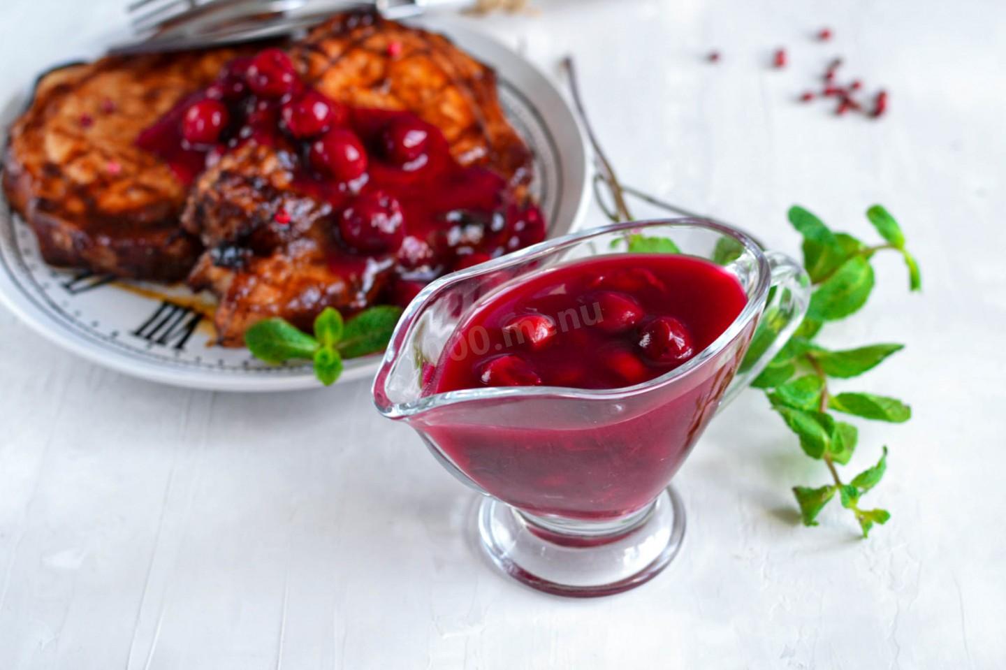 Обложка рецепта Вишневый соус к мясу