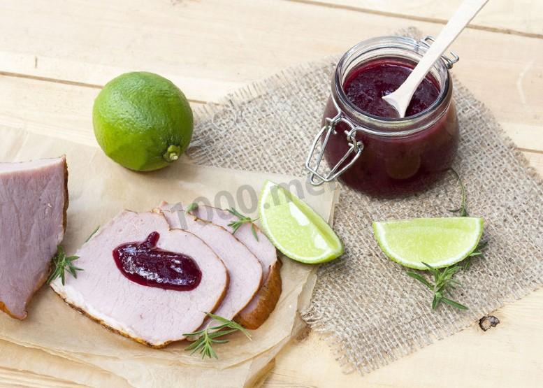 Обложка рецепта Соус из вишни к мясу на зиму