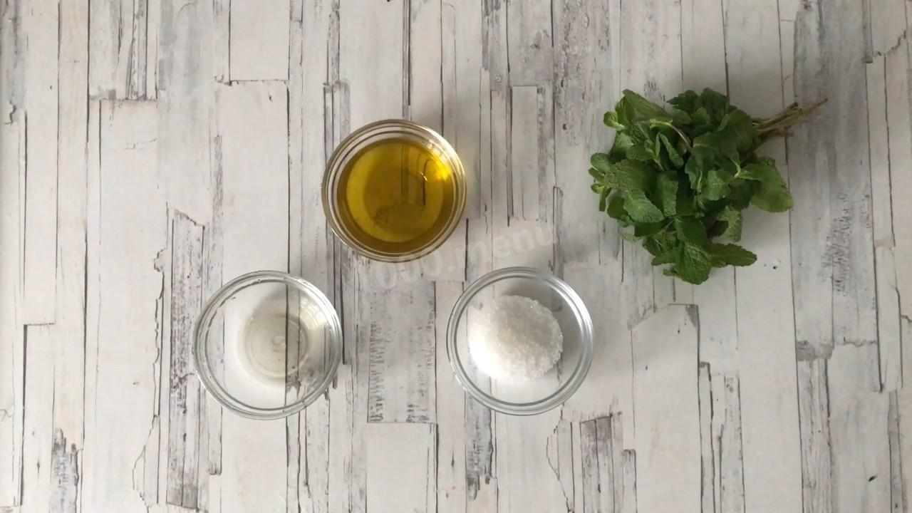 Шаг 1 приготовления Мятный соус