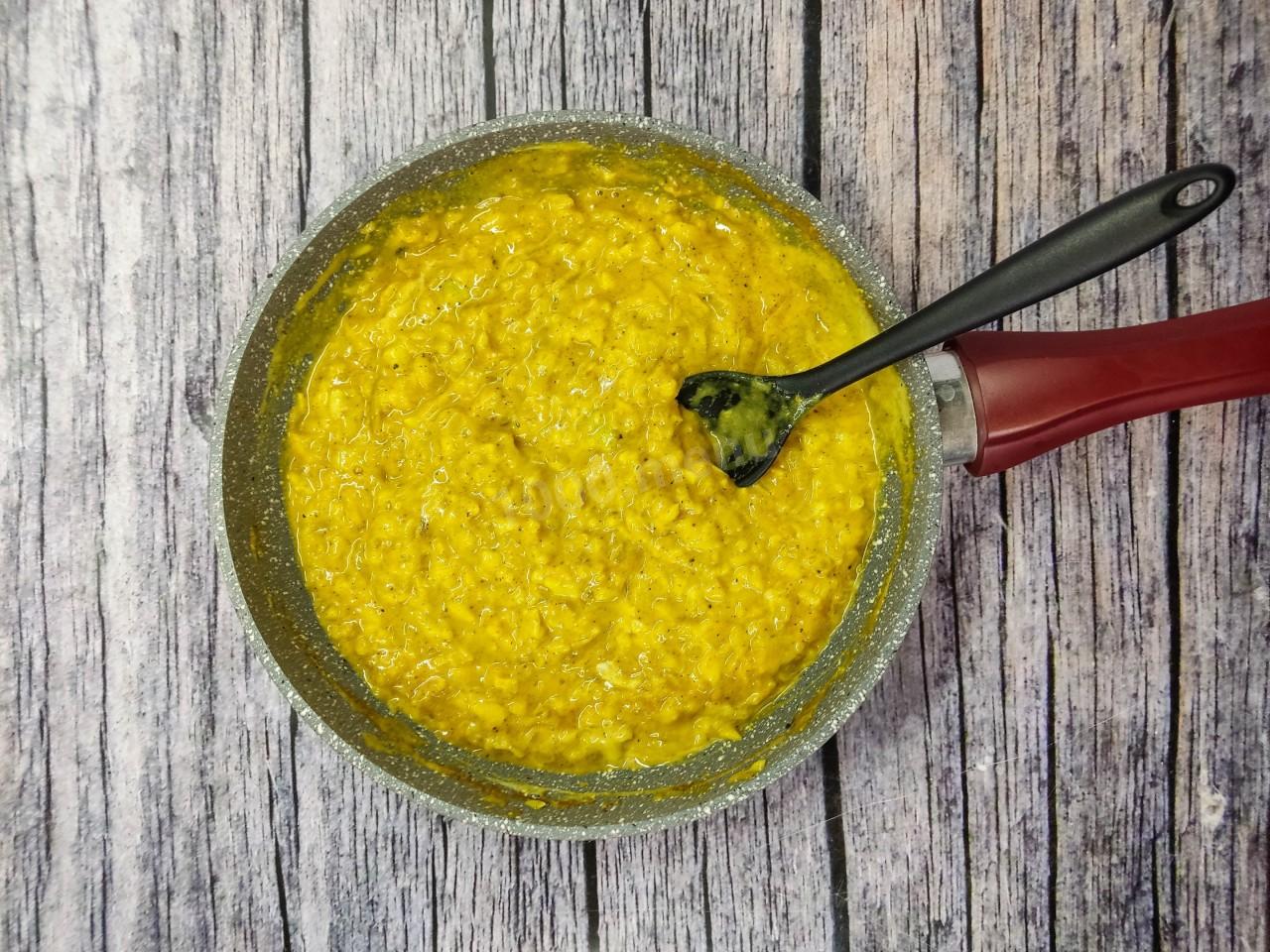 Шаг 11 приготовления Соус карри с кусочками яблока