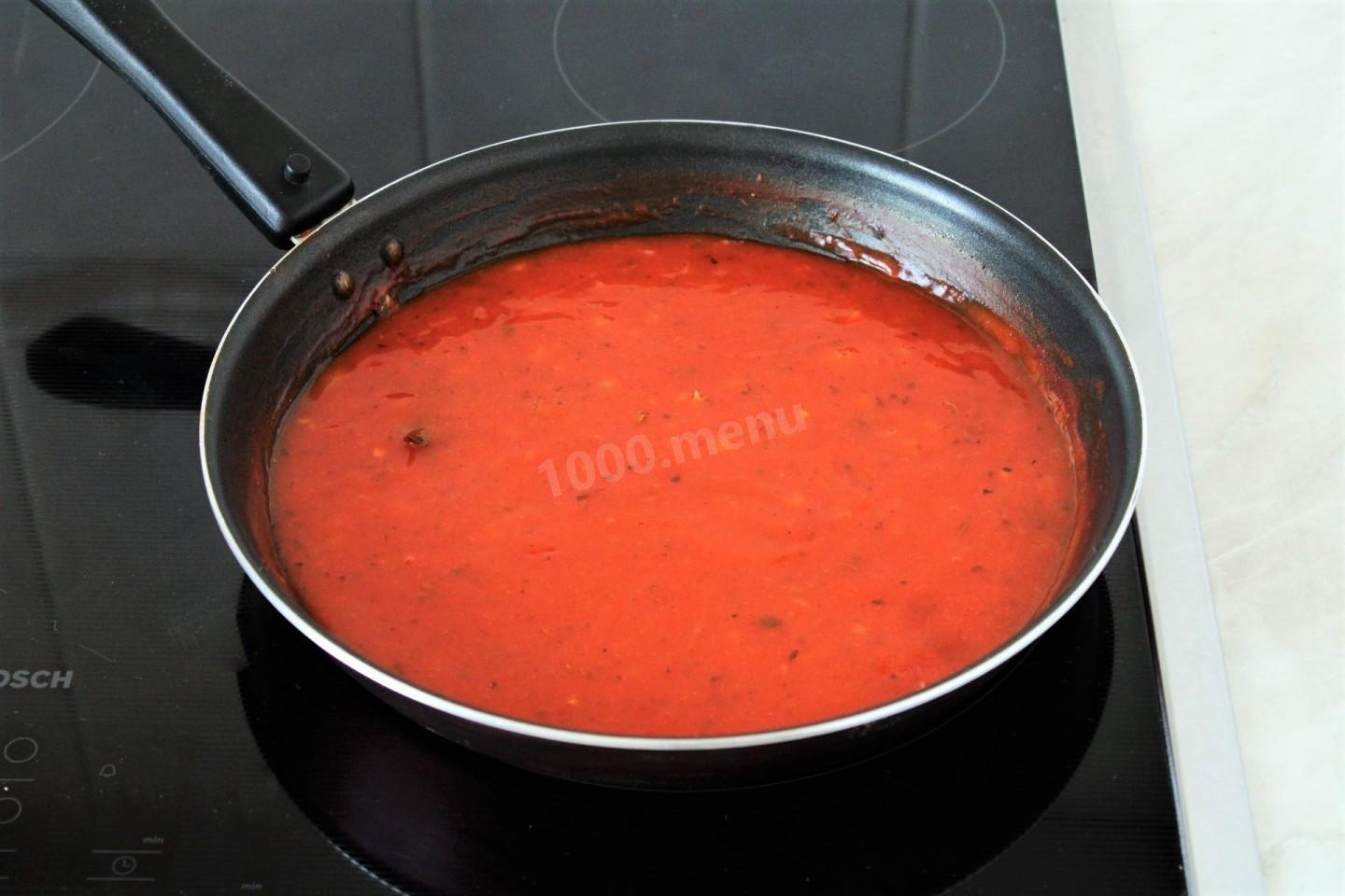 Шаг 9 приготовления Подлива с мукой и томатной пастой