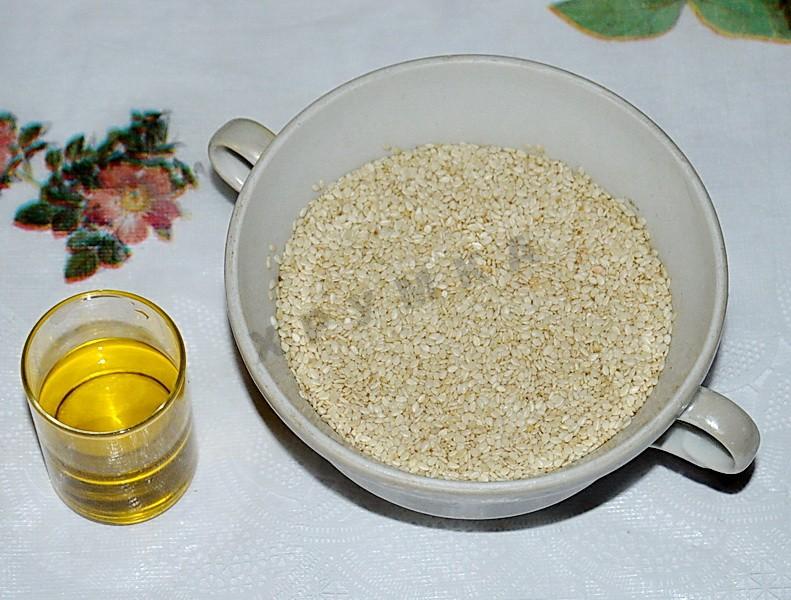 Шаг 1 приготовления Тахинная паста Тахини домашняя