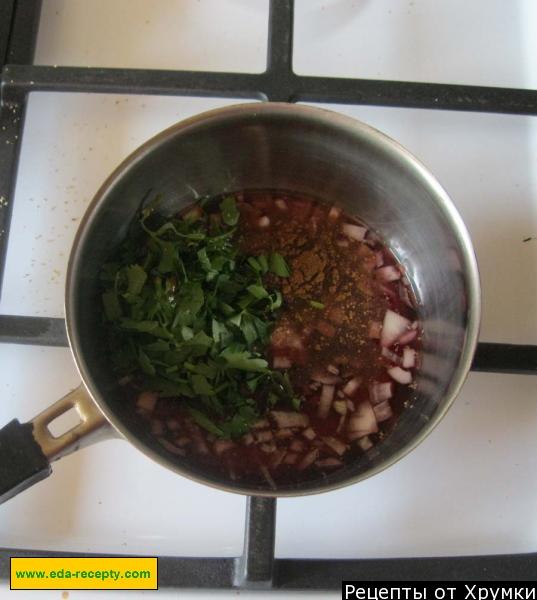 Шаг 5 приготовления Томатный соус для пиццы на мясном бульоне