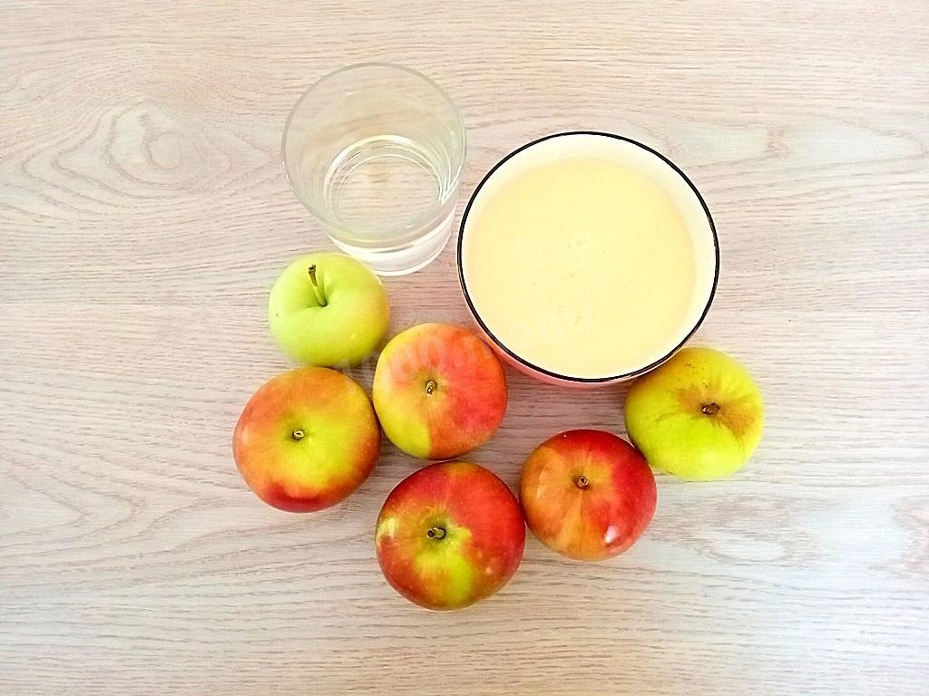 Шаг 1 приготовления Яблочное пюре со сгущенкой на зиму Неженка