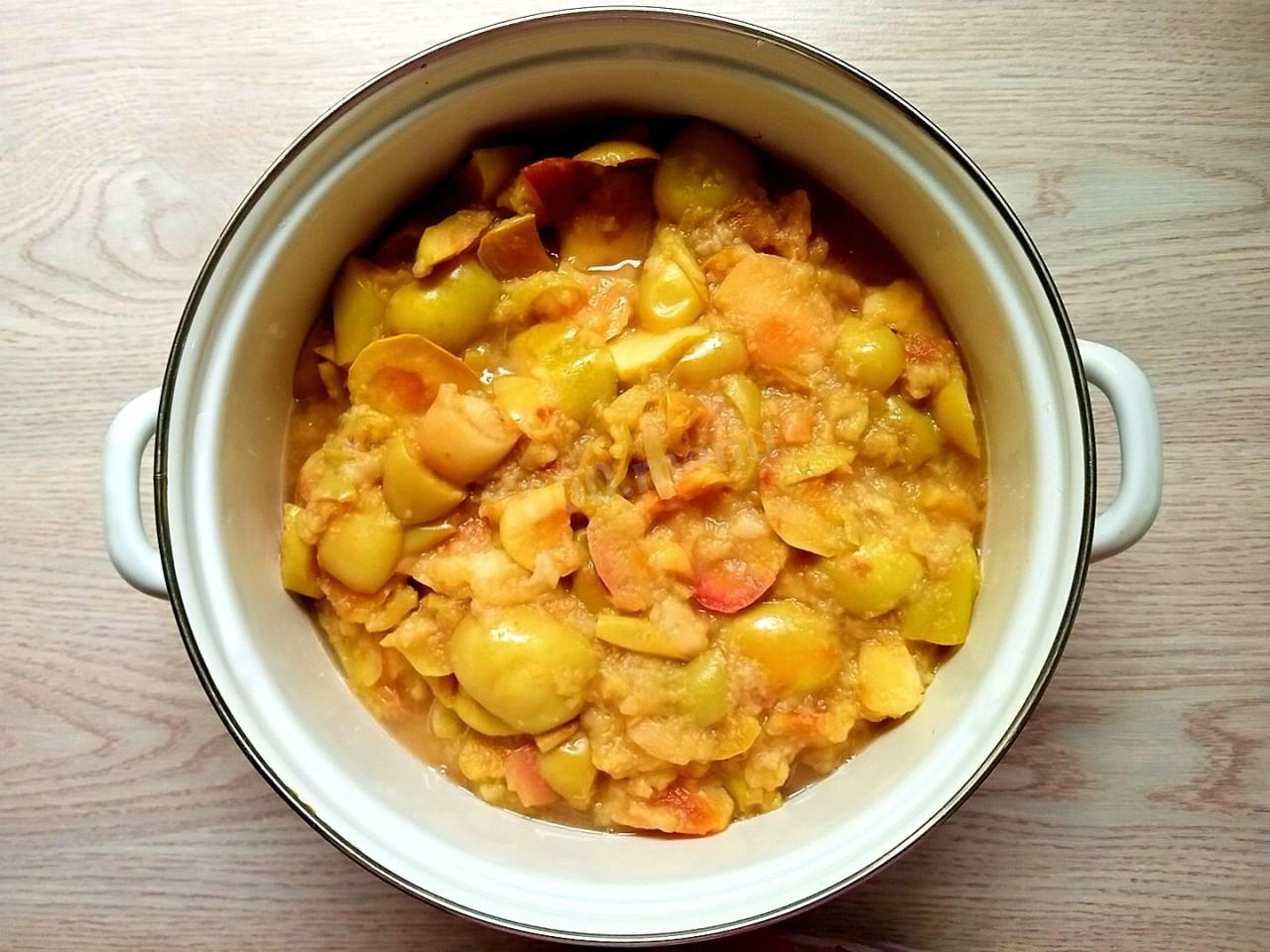 Шаг 6 приготовления Яблочное пюре со сгущенкой на зиму Неженка