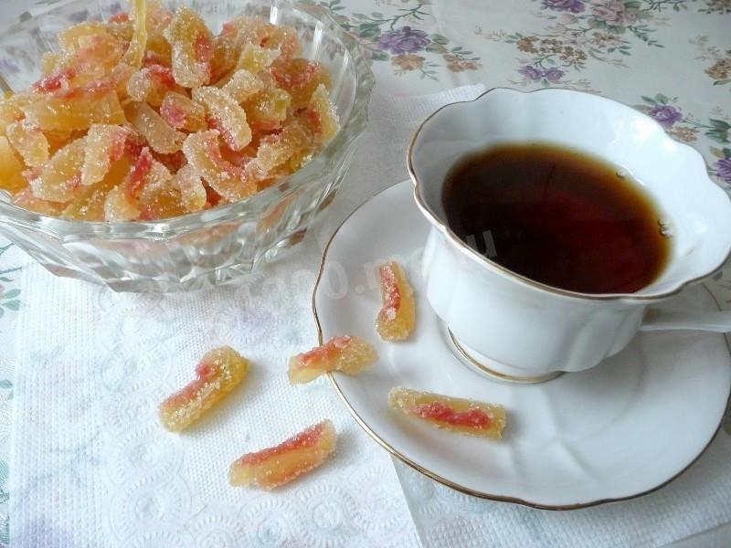 Обложка рецепта Цукаты из арбузных корок
