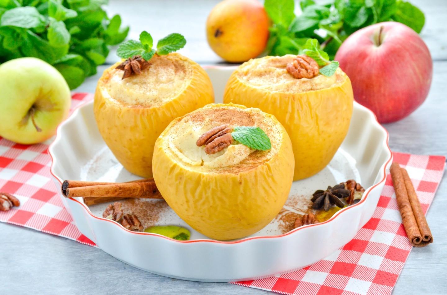 Обложка рецепта Яблоки с сыром