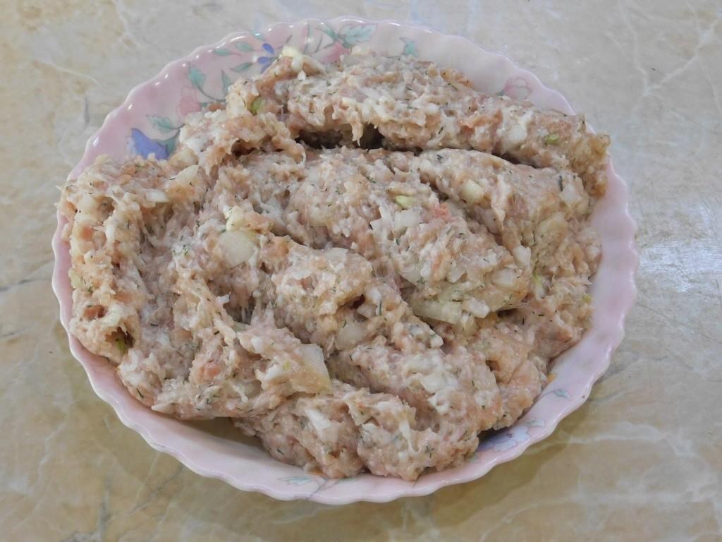 Шаг 4 приготовления Беляши на сковороде с мясом жареные