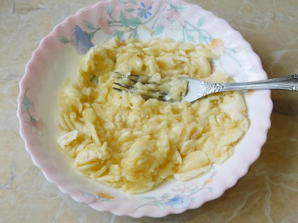 Шаг 3 приготовления Банановые панкейки