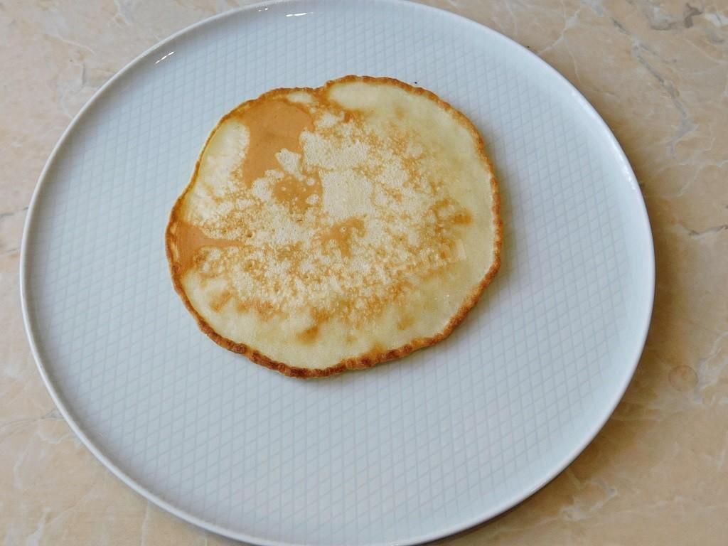 Шаг 9 приготовления Банановые панкейки
