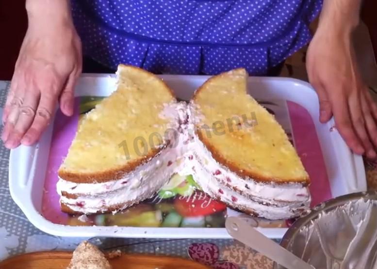 Шаг 28 приготовления Торт Бабочка