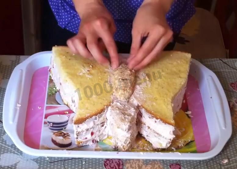 Шаг 30 приготовления Торт Бабочка