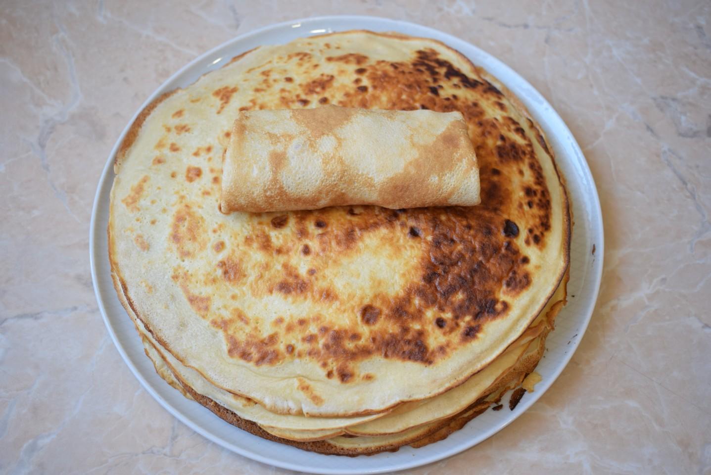 Шаг 11 приготовления Фаршированные блины с мясным фаршем