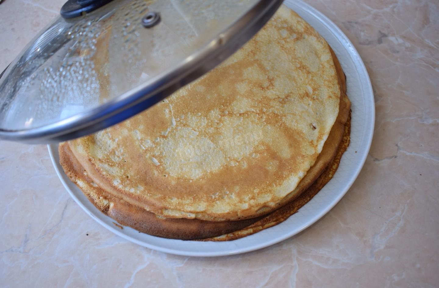 Шаг 5 приготовления Фаршированные блины с мясным фаршем