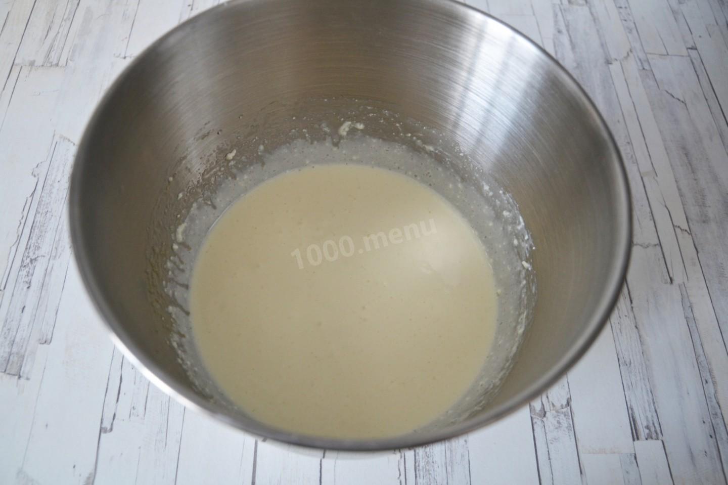Шаг 8 приготовления Пирог с творогом и вишней