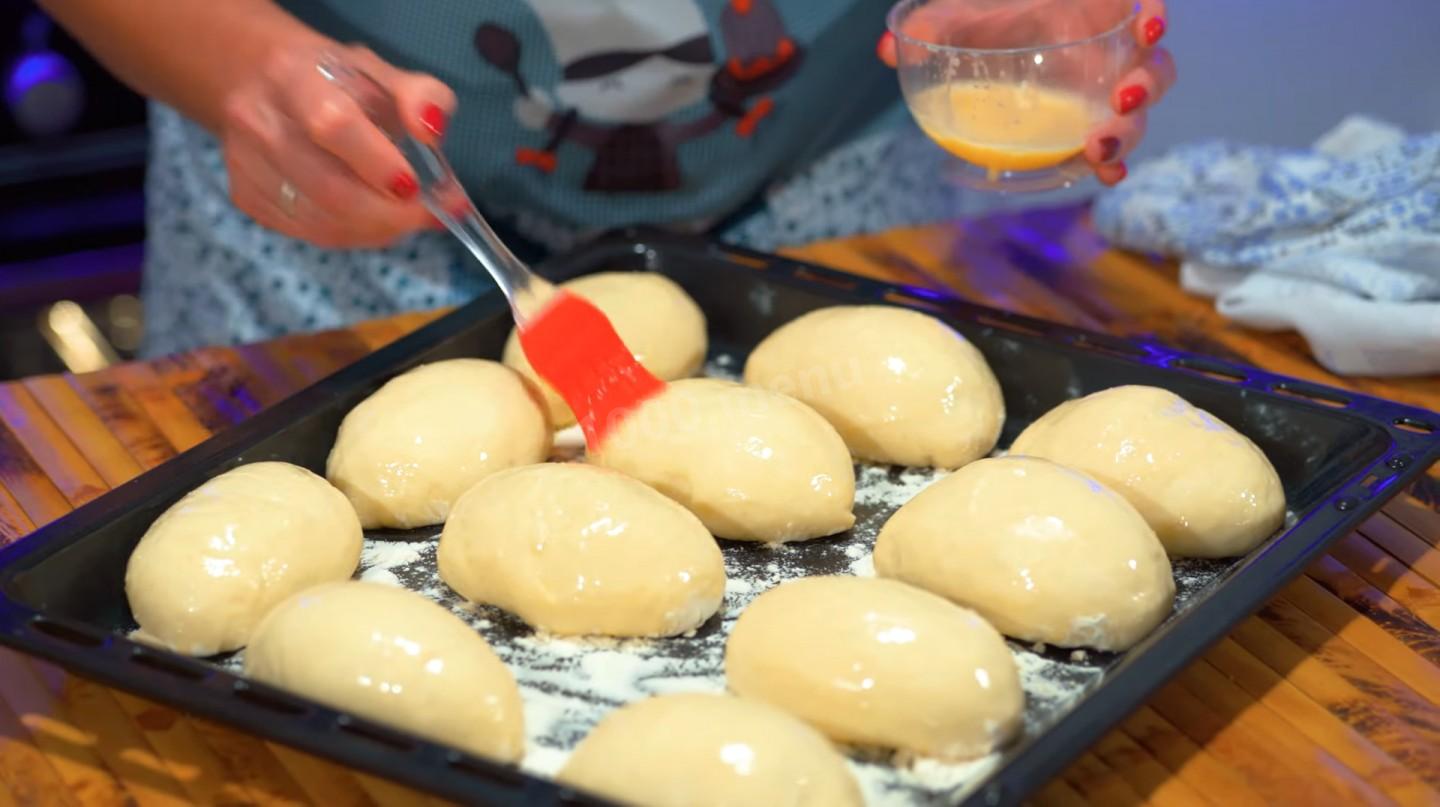 Шаг 35 приготовления Пирожки с капустой мясом в духовке
