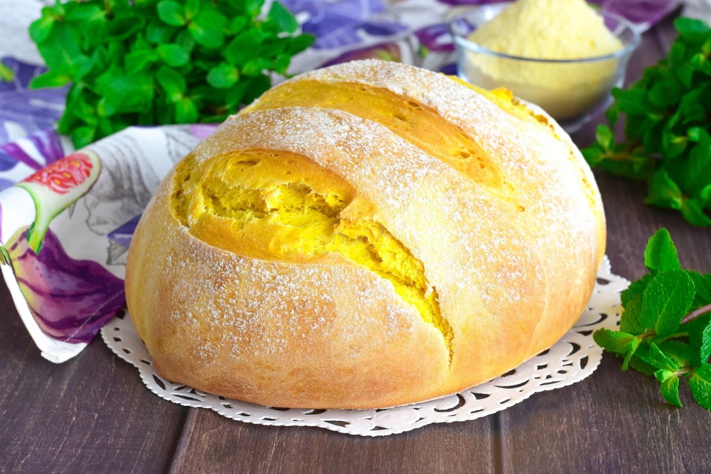 Шаг 10 приготовления Хлеб из кукурузной муки в духовке