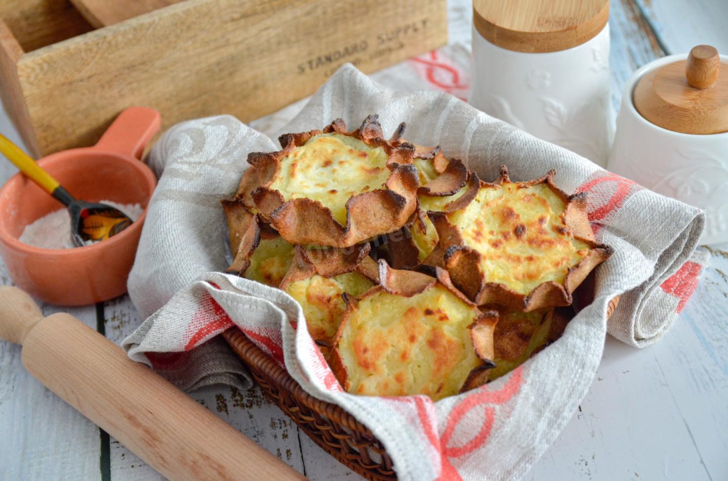 Обложка рецепта Калитки с картошкой из ржаной муки