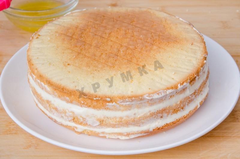 Шаг 23 приготовления Апельсиновый торт