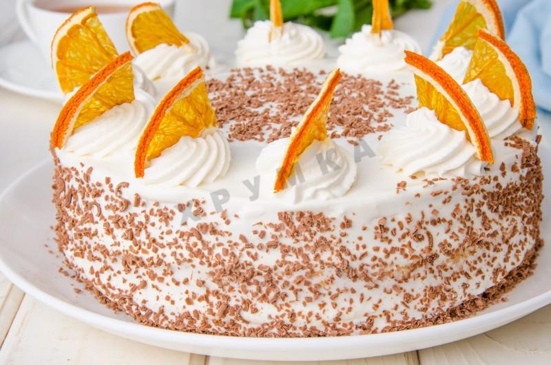 Шаг 26 приготовления Апельсиновый торт