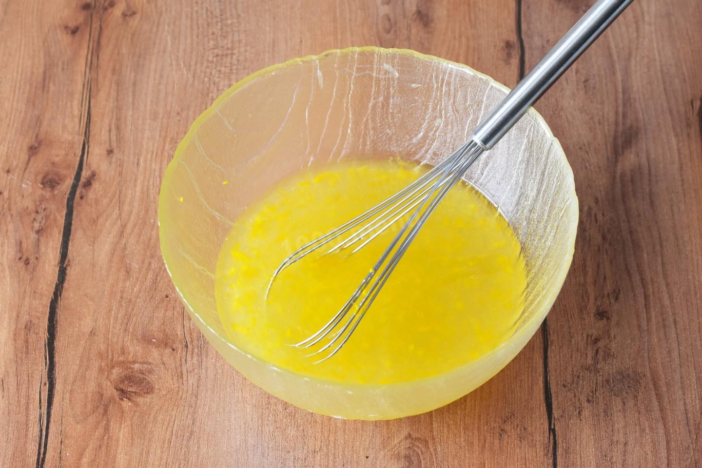 Шаг 2 приготовления Постная шарлотка с яблоками в духовке