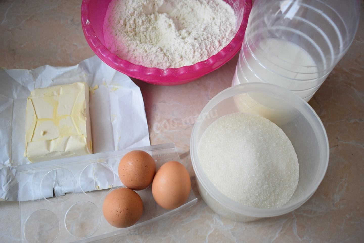 Шаг 1 приготовления Капкейки с начинкой внутри в домашних условиях