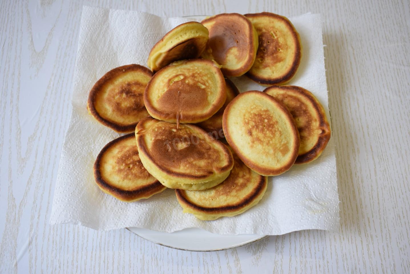 Шаг 8 приготовления Оладьи на сметане пышные без дрожжей быстро и вкусно