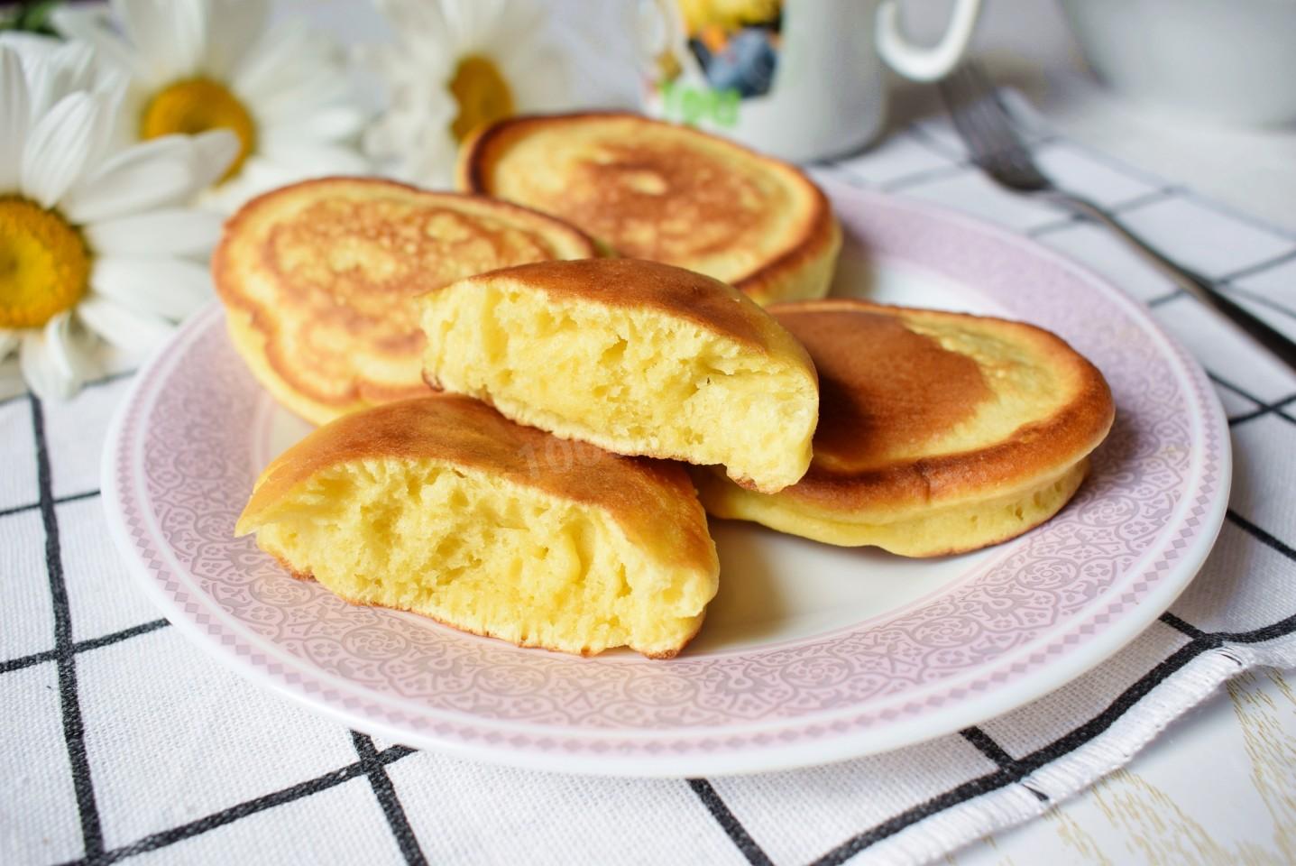 Шаг 9 приготовления Оладьи на сметане пышные без дрожжей быстро и вкусно