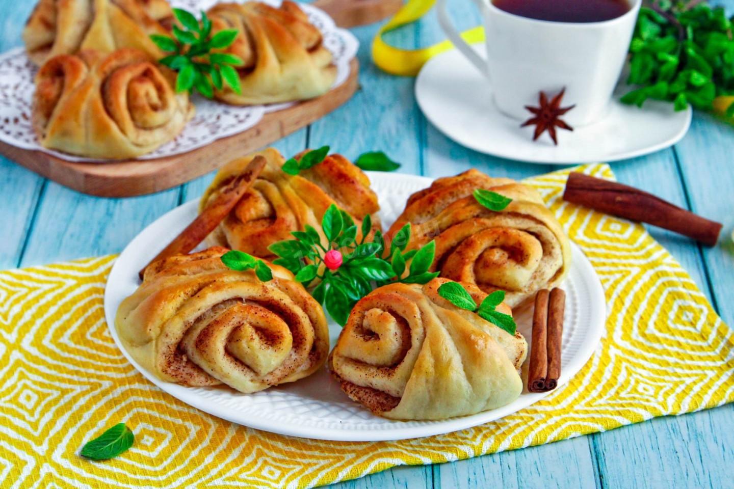 Шаг 25 приготовления Булочки с корицей из дрожжевого теста