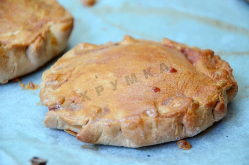 Шаг 12 приготовления Пирожки на сметане Элеш с курицей
