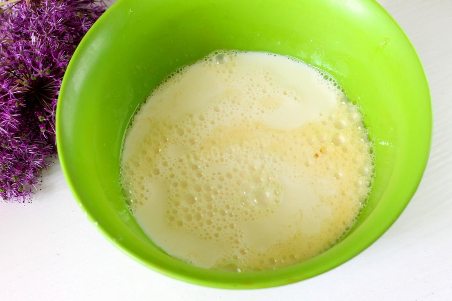 Шаг 3 приготовления Блины из кукурузной муки