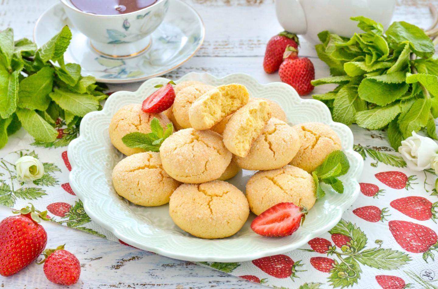 Обложка рецепта Кукурузное печенье из кукурузной муки