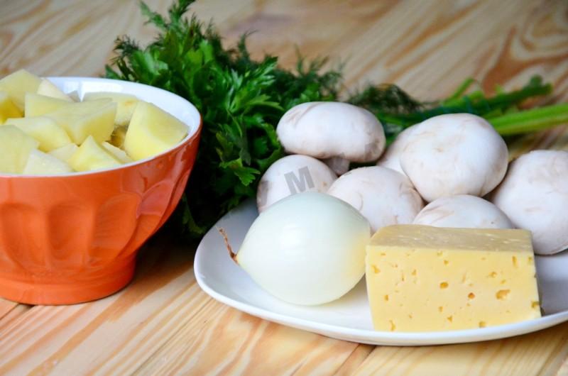 Шаг 1 приготовления Пирожки с картошкой и грибами