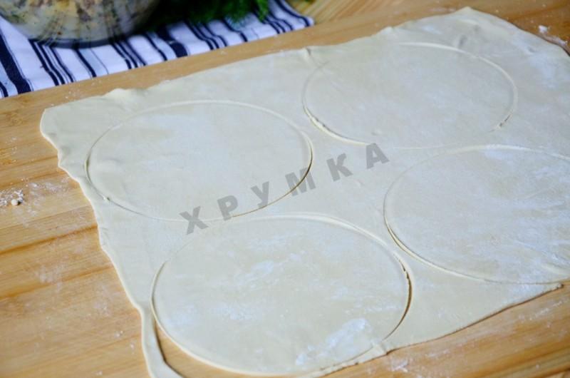 Шаг 9 приготовления Пирожки с картошкой и грибами