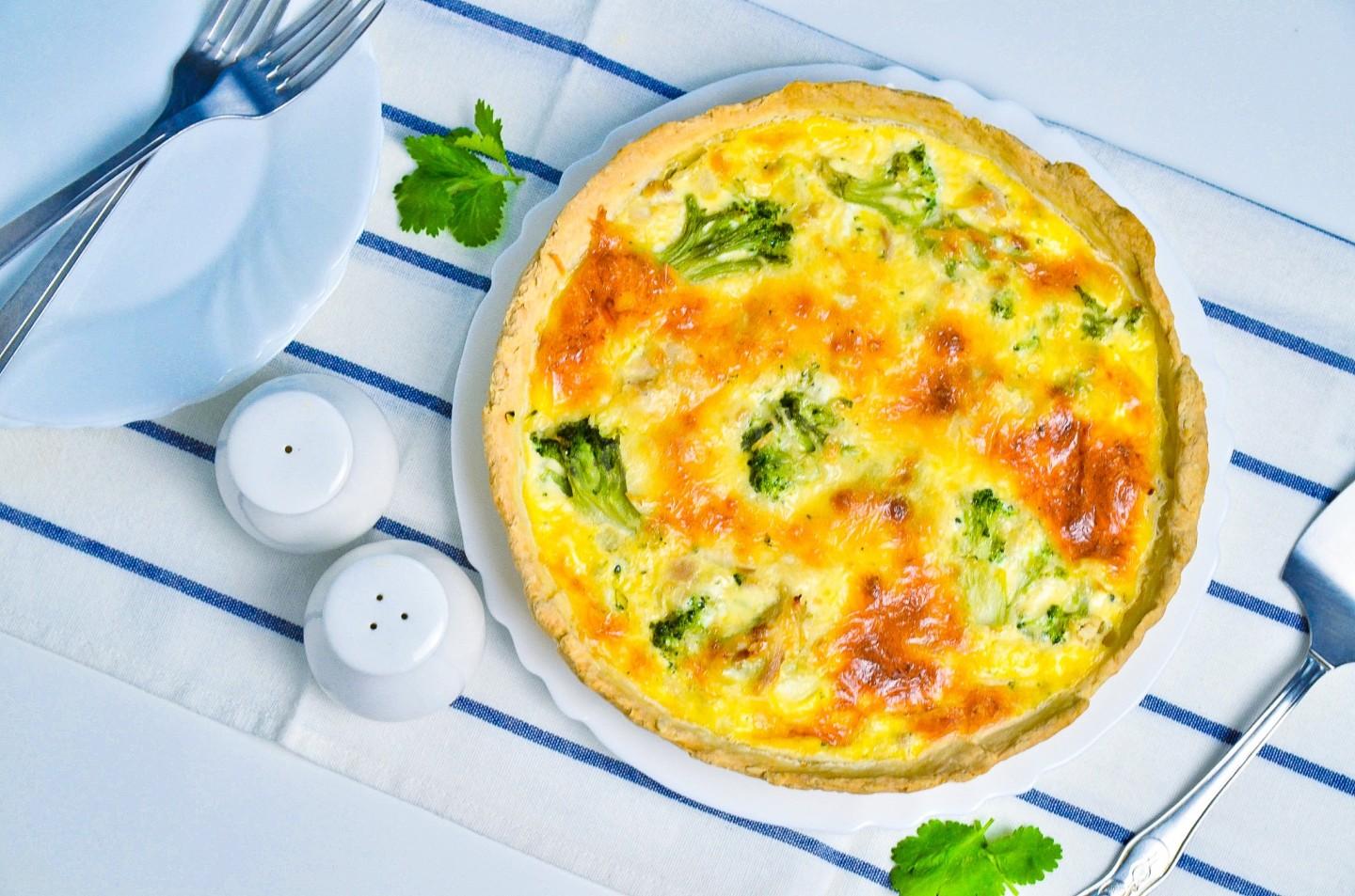 Обложка рецепта Пирог с брокколи и курицей