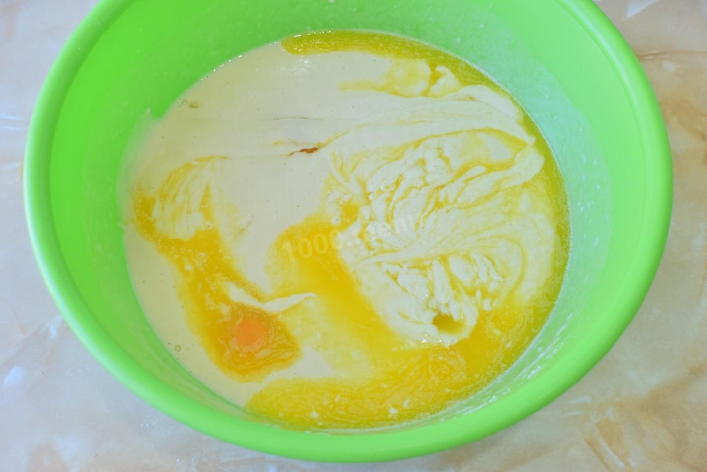 Шаг 4 приготовления Пирог с рисом и яйцом в духовке