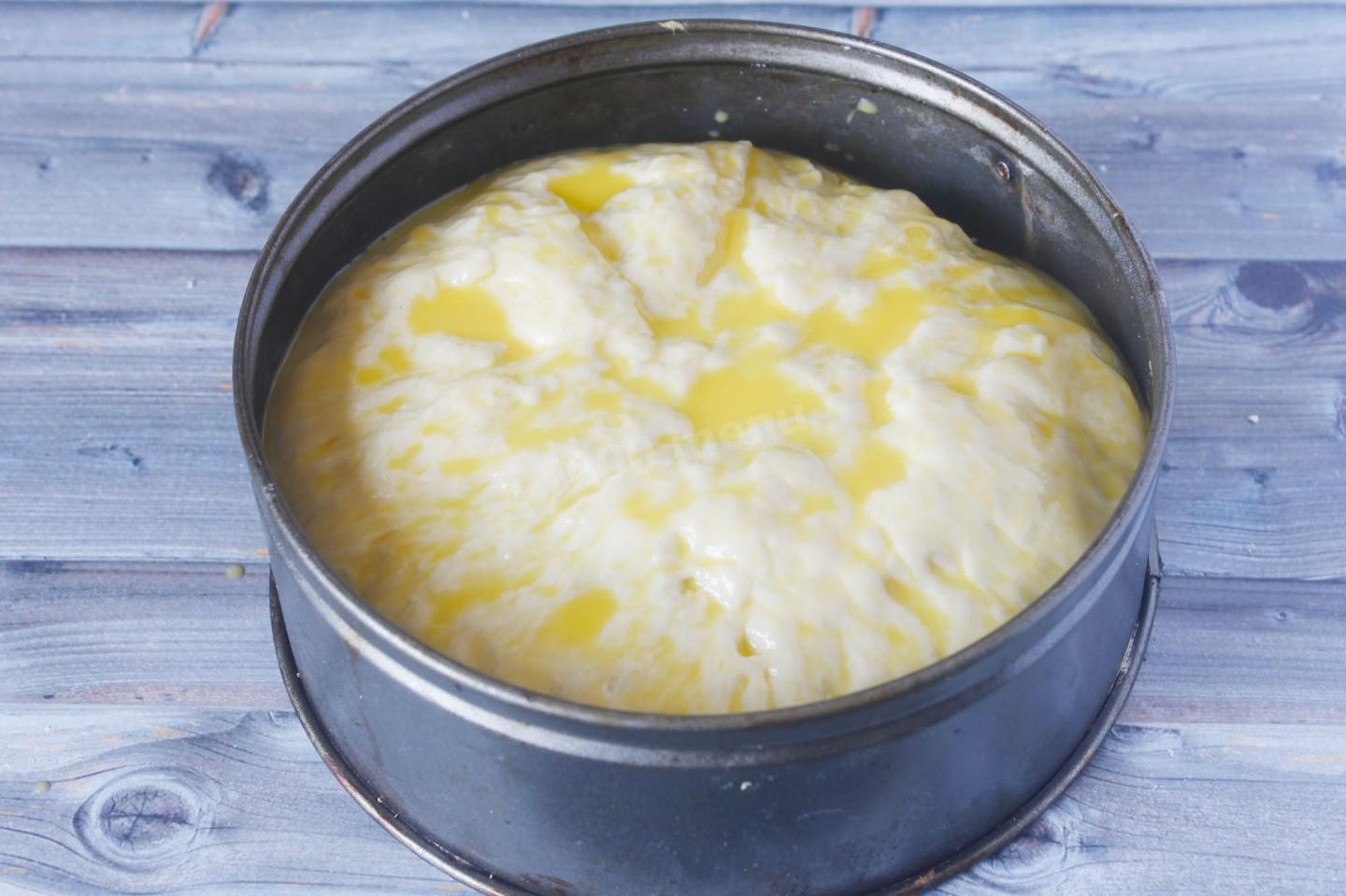 Шаг 10 приготовления Рыбный пирог с рисом