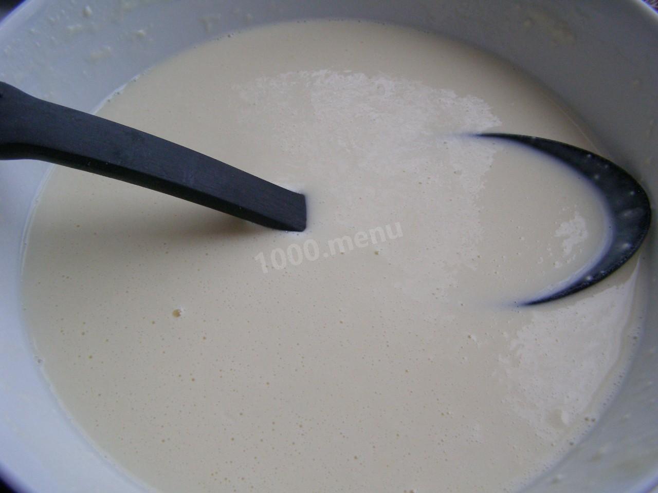 Шаг 6 приготовления Блины на сухом молоке