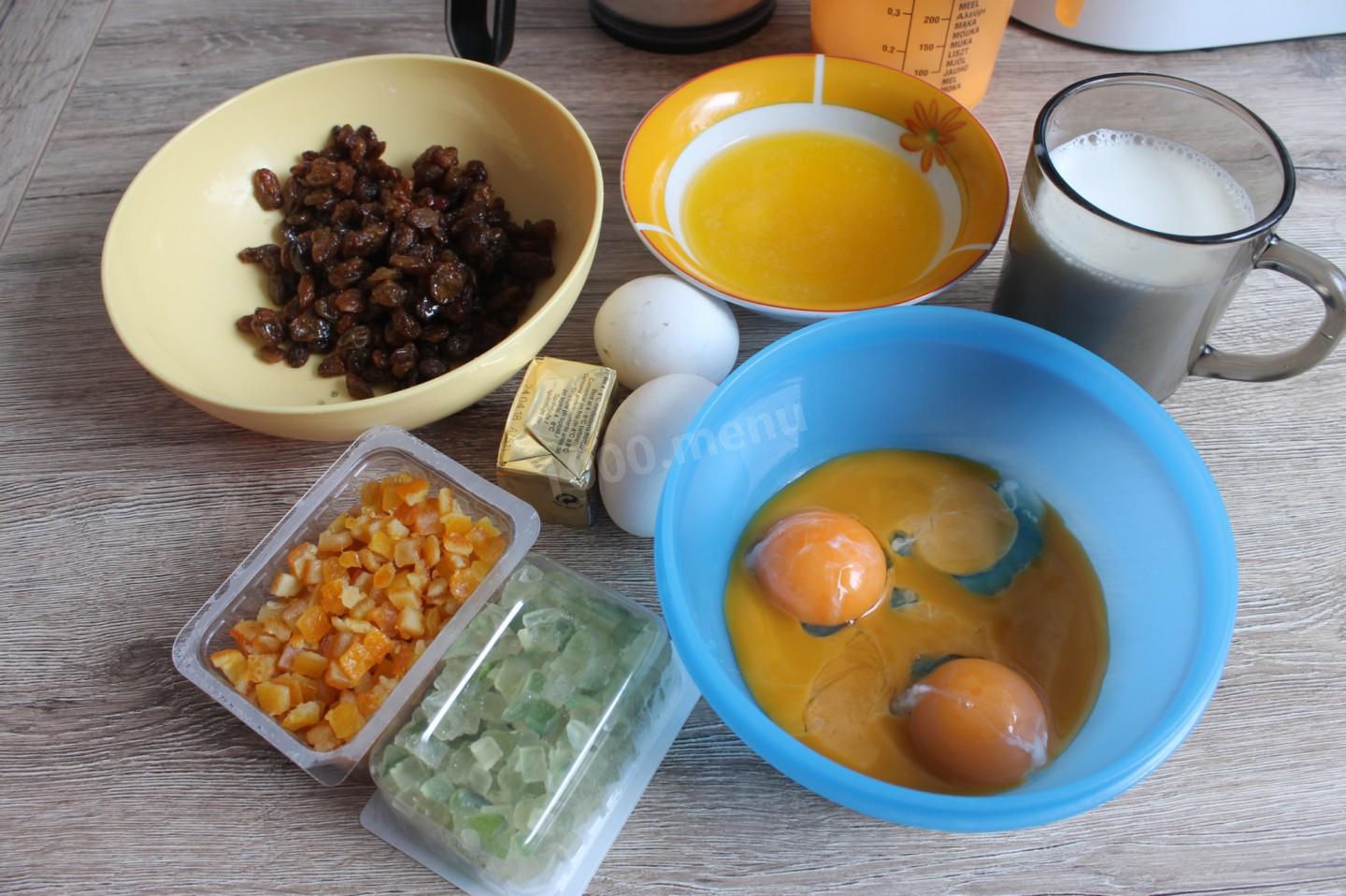 Шаг 1 приготовления Кулич краффин пасхальный
