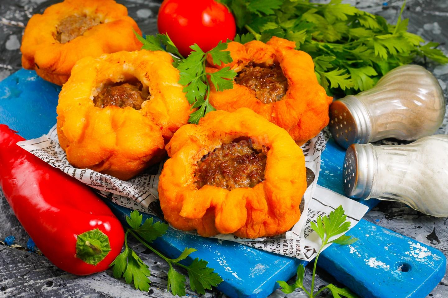 Обложка рецепта Беляши татарские с мясом
